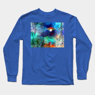 Ufo in Forest Long Sleeve T-Shirt